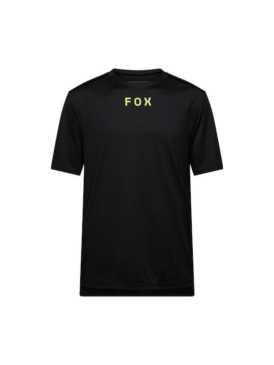 Fox Ranger Ss Jersey Мъжка Къс Ръкав Колоездене Блуза Планинско Колело Черна