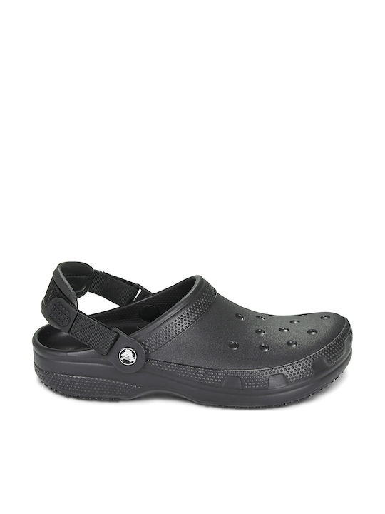 Crocs Classic Γυναικεία Σαμπό Μαύρα