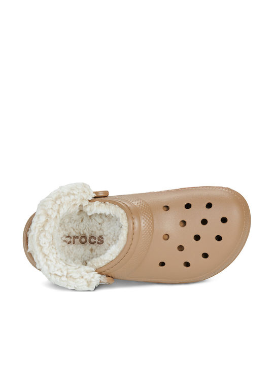Crocs Classic Γυναικεία Σαμπό Μπεζ