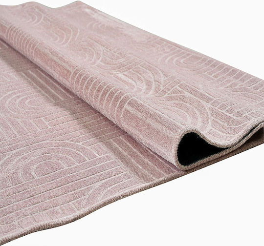 Polcarpet Sina Non-Slip Rectangular Pink Living Room Rug 120x180cm