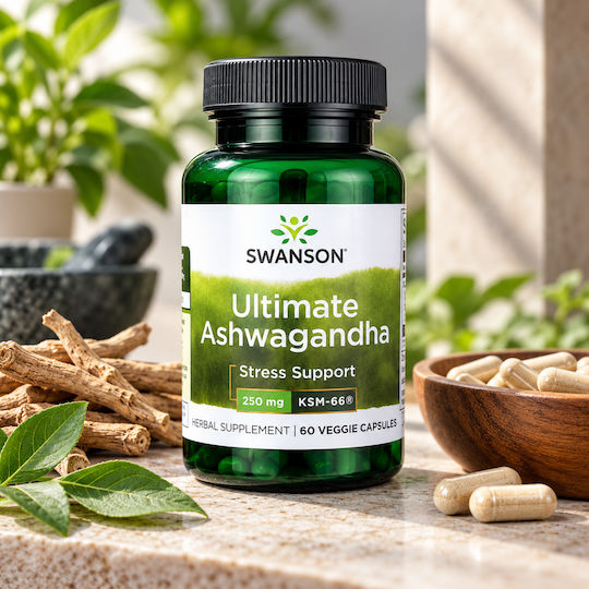 Swanson Ashwagandha Ultimate KSM 66 250мг 60 вегетариански капсули