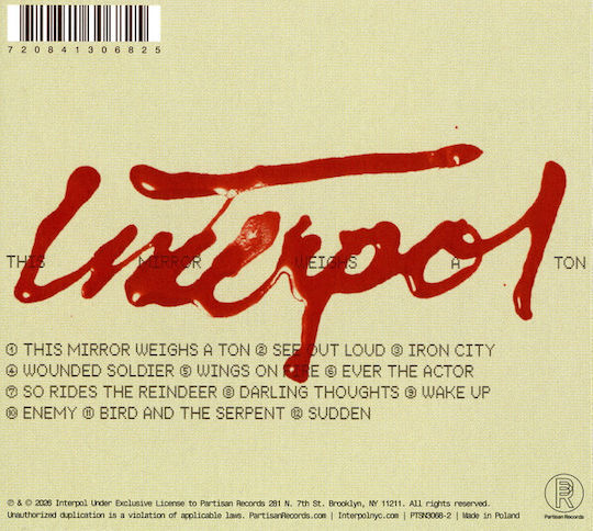 Interpol This Mirror Weighs A Ton Cd