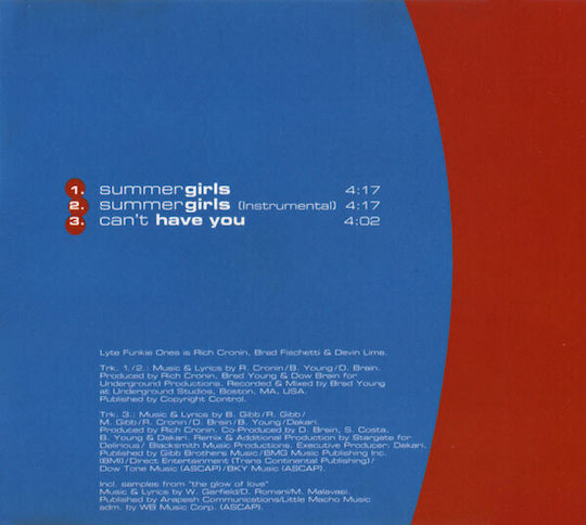 Lyte Funkie Ones Summer Girls Cd