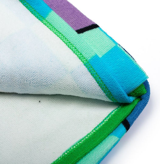 Παιδική Πετσέτα Θαλάσσης Microfiber 70x140 Dimcol Lilo & Stitch 186 Aqua-sky Blue