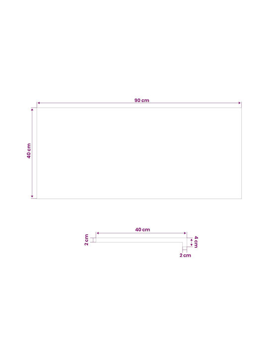 vidaXL Hinged Window W90xH40cm