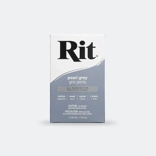 Rit Dye Прах За Многоцелево Боядисване На Плат – Перлено Сив 31,9г