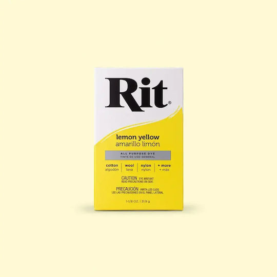 Rit Dye Powder All-purpose Βαφή Υφασμάτων – Lemon Yellow 31,9g