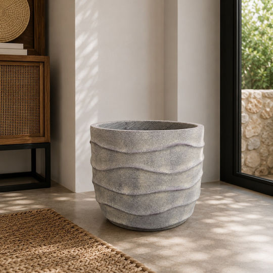 Artekko Concrete Grey Green Patina Flower Pot 40.5x40.5x38 cm