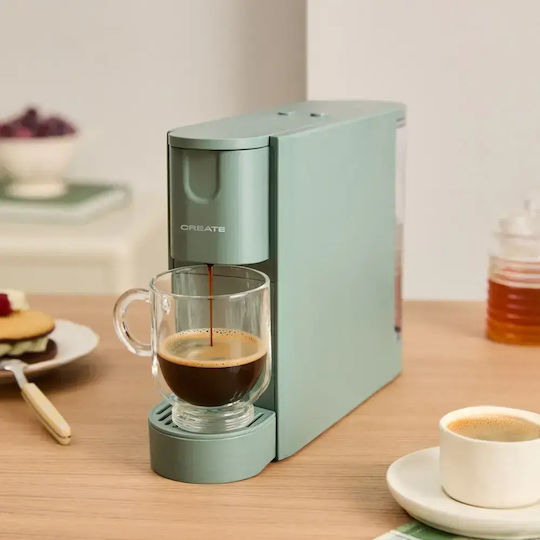 Create Thera Easy Espressor pentru capsule Nespresso cu presiune de 20bar Verde