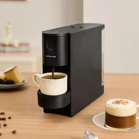 Create Thera Easy Espressor pentru Capsule Nespresso cu Presiune de 20 bar Negru
