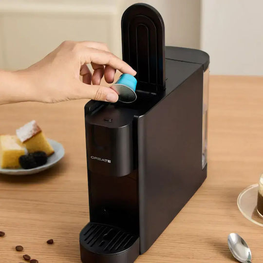 Create Thera Easy Espressor pentru Capsule Nespresso cu Presiune de 20 bar Negru