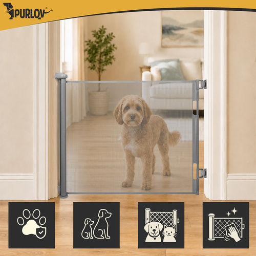 Purlov Dog Divider Grey