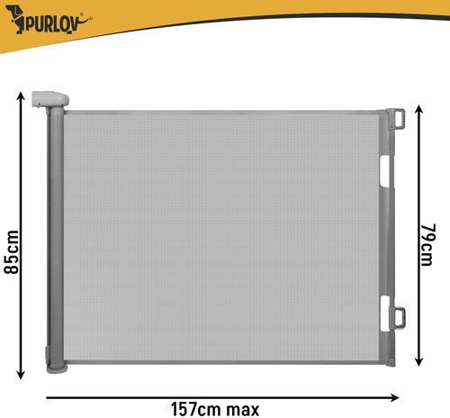 Purlov Dog Divider Grey