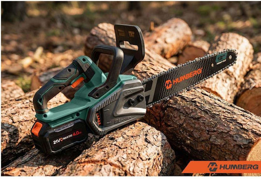 Humberg HM-436 Battery Chainsaw 1x4Ah Brushless 21V Brushless with 30.5cm Blade