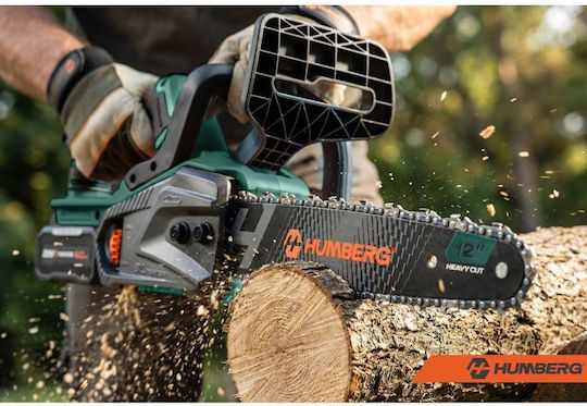 Humberg HM-436 Battery Chainsaw 1x4Ah Brushless 21V Brushless with 30.5cm Blade