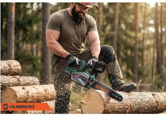Humberg HM-436 Battery Chainsaw 1x4Ah Brushless 21V Brushless with 30.5cm Blade
