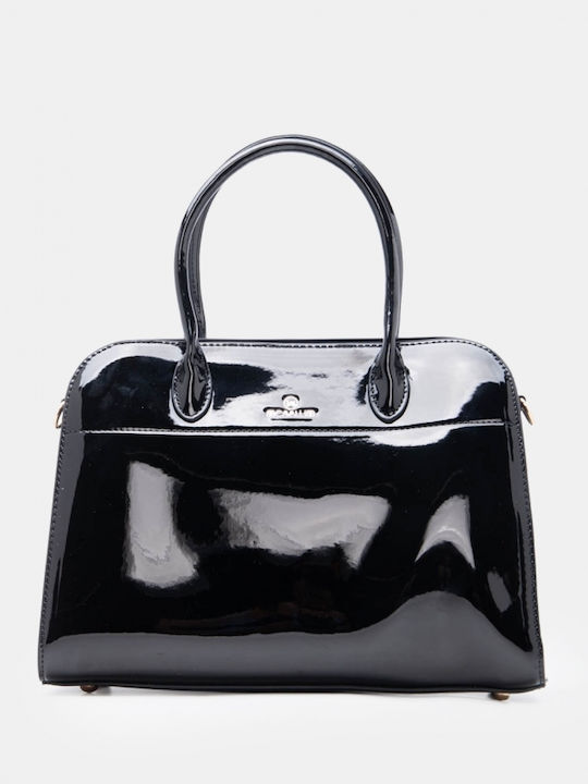 Stoff Damen Handtasche Handtasche Crossbody Schwarze