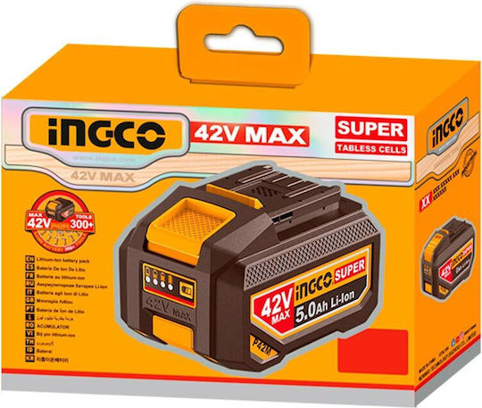 Ingco Lithium Werkzeugbatterie 42V mit Batteriekapazität 5Ah