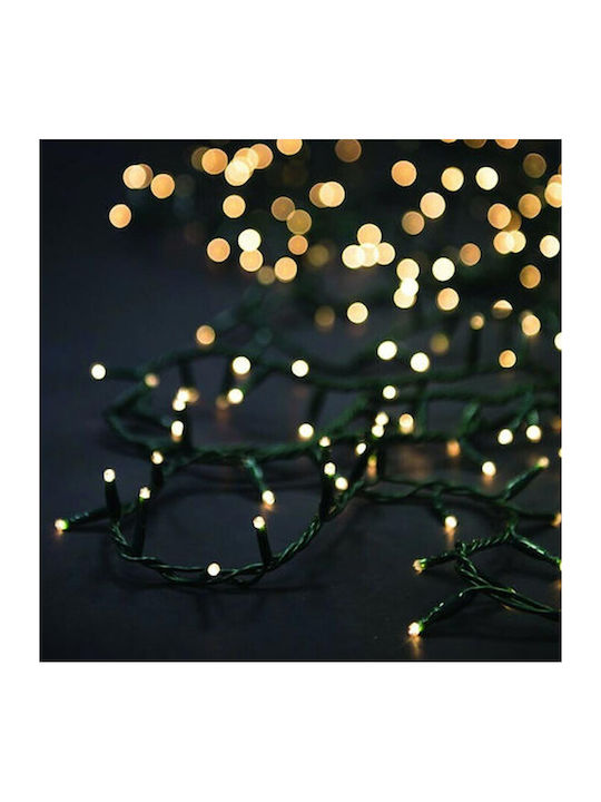 LED Weihnachtsbeleuchtung 11m Grüne in Zeichenfolge