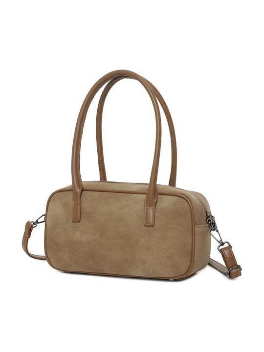 Women's Barrel Bag Suede Green