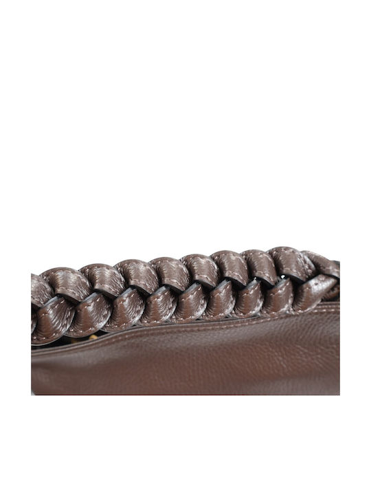 Damentasche aus Leder Hobo Schulter Tasche Braune