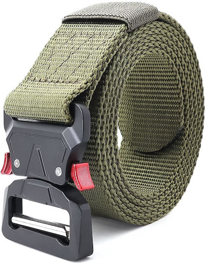 Мъжки Военен Колан В Стил Molle Tactical Ширина 4 См Черен Ks656