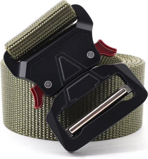 Мъжки Военен Колан В Стил Molle Tactical Ширина 4 См Черен Ks656