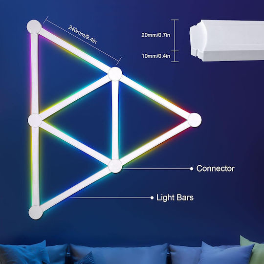 RGB LED Bar Light 6 pcs RGB LED Bar Light 6 pcs