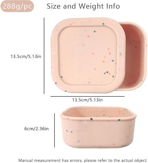 Queen Mother Confetti Cutie de prânz pentru copii din silicon Bej
