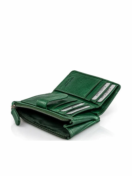 Small Leather Women's Wallet Green
