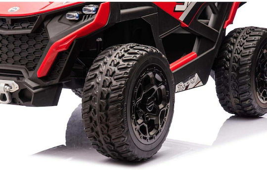 SP Racing Beast ATV Buggy Две места с дистанционно управление Лицензиран 24 волта Червен за 2+ Години