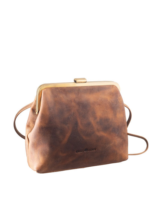 Дамска кожена чанта за рамо Antique Brown