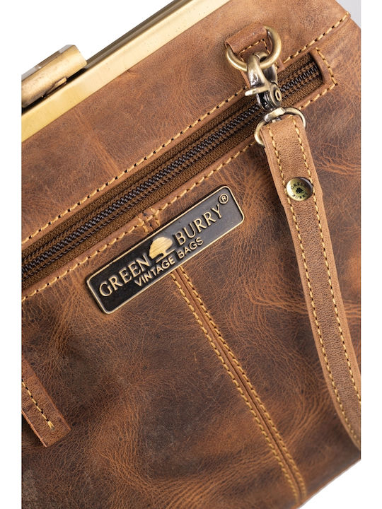 Дамска кожена чанта за рамо Antique Brown