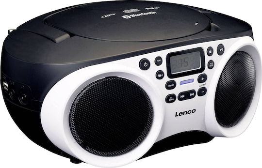 Lenco SCD-501 Weißes Tragbares Radio-CD-Spieler mit CD