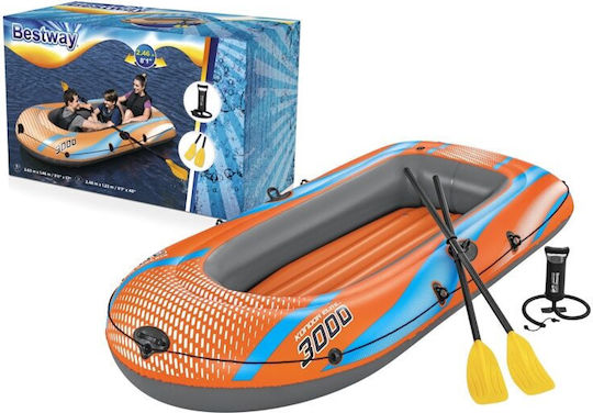 Bestway Barcă Gonflabilă pentru 1 Persoană cu Vâsle și Pompă 246x122cm