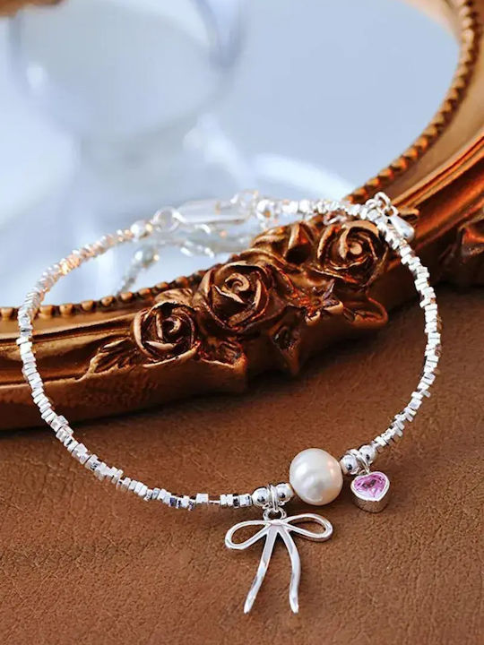 SteweHome Women's Bracelet Set With Heart Design Made Of Stainless Steel