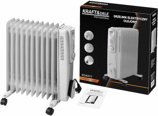 Kraft & Dele Radiator cu ulei cu 11 felii 2500W
