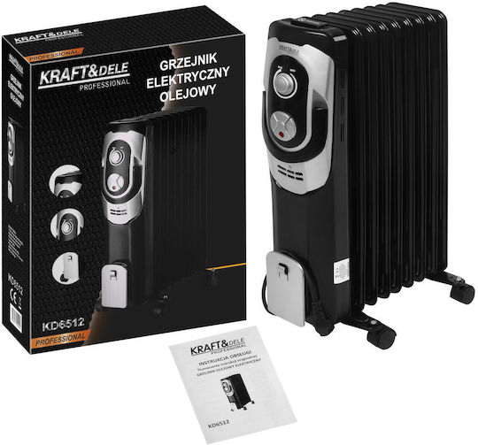 Kraft & Dele Radiator cu ulei cu 9 fante 2000W