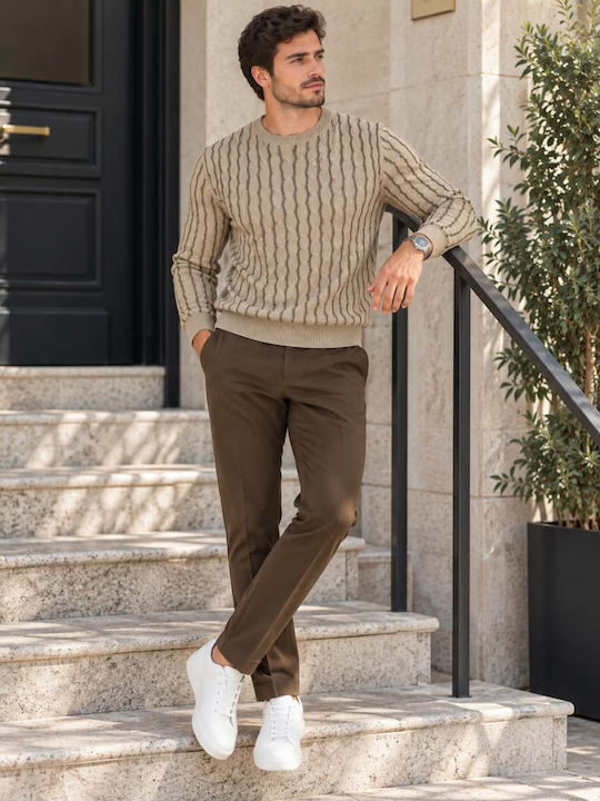Herrenblusen Camel-Beige