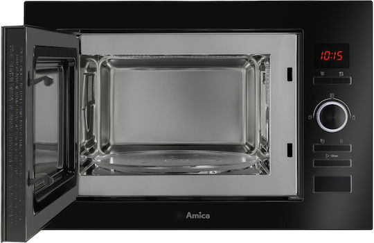 Amica Вградена Микровълнова Фурна с Грил 25lt Черен