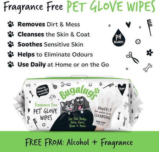 Biodegradable Pet Cleaning Gloves Full Body 30 Pieces