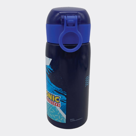 Gim Sonic Sticlă Pentru Copii Din Oțel Inoxidabil Albastră 500ml