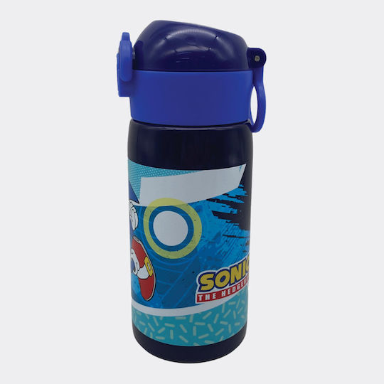 Gim Sonic Sticlă Pentru Copii Din Oțel Inoxidabil Albastră 500ml