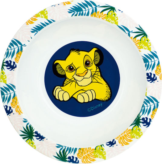 Disney Σετ Φαγητού Ango Lion King από Πλαστικό Λευκό 3τμχ για 6+ μηνών