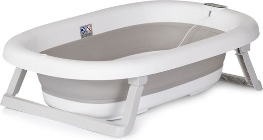 Chipolino Babybadewanne mit Ständer mit Thermometer Graue