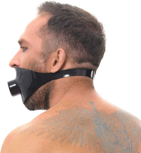 LateX Maulkorb in Schwarzes Farbe