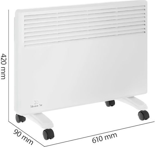 Mission Air Miami Подов Конвектор 1500W 61x42cm Бял