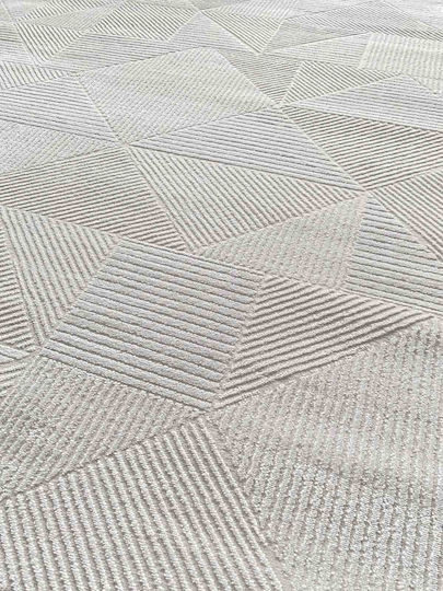 Emporio Collection Wohnzimmer Teppich Rechteckig Ecru 160x220cm