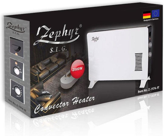 Zephyr ZP-1974-FT Floor Convector Heater 2000W White