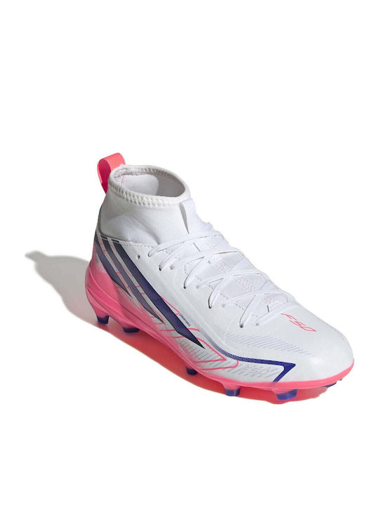 adidas F50 Hyperfast League Football Shoes with Cleats White adidas F50 Hyperfast League Football Shoes with Cleats White